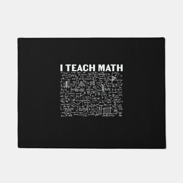 Felpudo Maestra: Enseño matemática (Anverso)