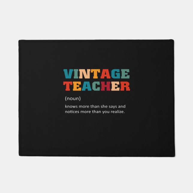 Felpudo Maestra Gift Vintage (Anverso)