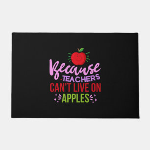 Felpudo Maestros de arte no pueden vivir con manzanas