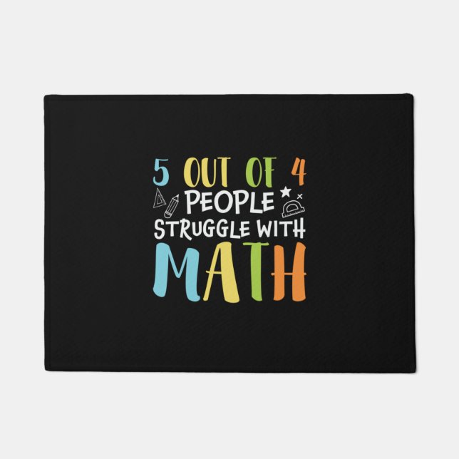 Felpudo Maestros de matemáticas luchan con matemáticas (Anverso)