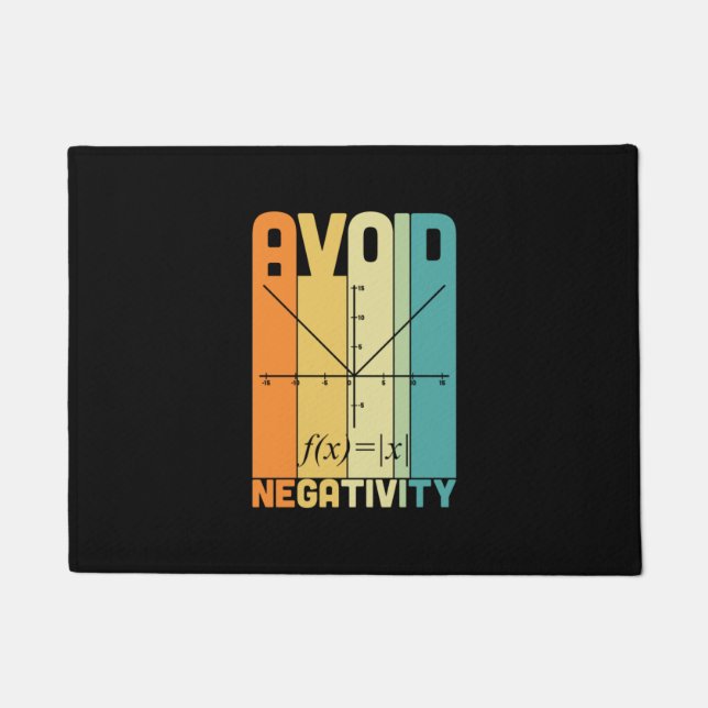 Felpudo Maestros matemáticos evitan negatividad (Anverso)