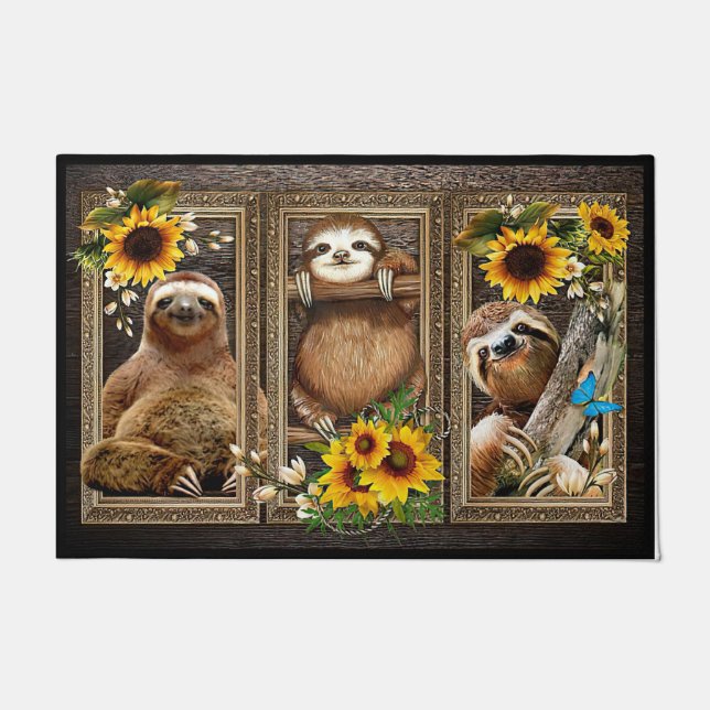 Felpudo Magnífica Leche Y Mat De Girasol, Animal De Moda (Anverso)