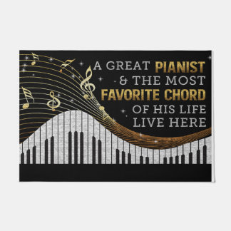 Felpudo Magnífico Doormat Pianista, Regalo De Jugadores De
