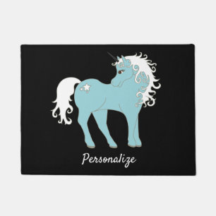 Felpudo Magnífico unicornio y adorable con estrella
