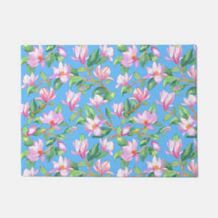 Felpudo Magnolia floreciente en el cielo