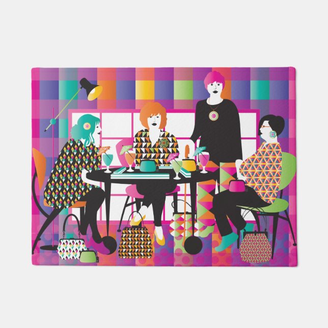 Felpudo Mah Jongg Memphis Style Doormat (Anverso)