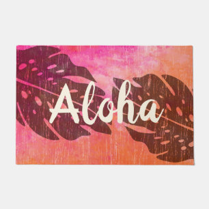 Felpudo Maikai Hawaiian Monstera Leaf Tie-Dye Blend Aloha