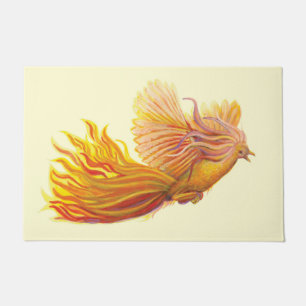 Felpudo Majestic Phoenix Bird Volando