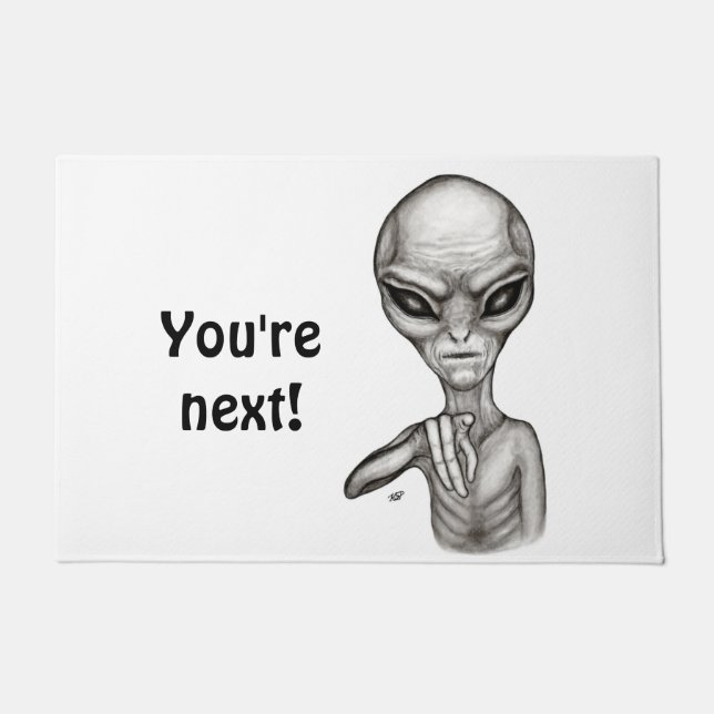 Felpudo ¡Mala Alien, eres la siguiente! Doormat (Anverso)