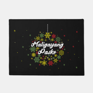 Felpudo Maligayang Pasko Doormat, Navidades de Filipinas