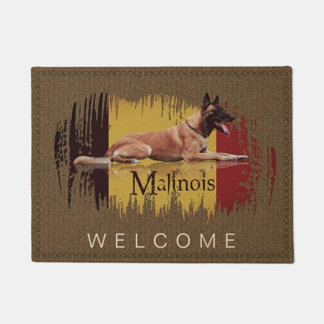 Felpudo Malinois - pastor belga - Mechelaar (Anverso)