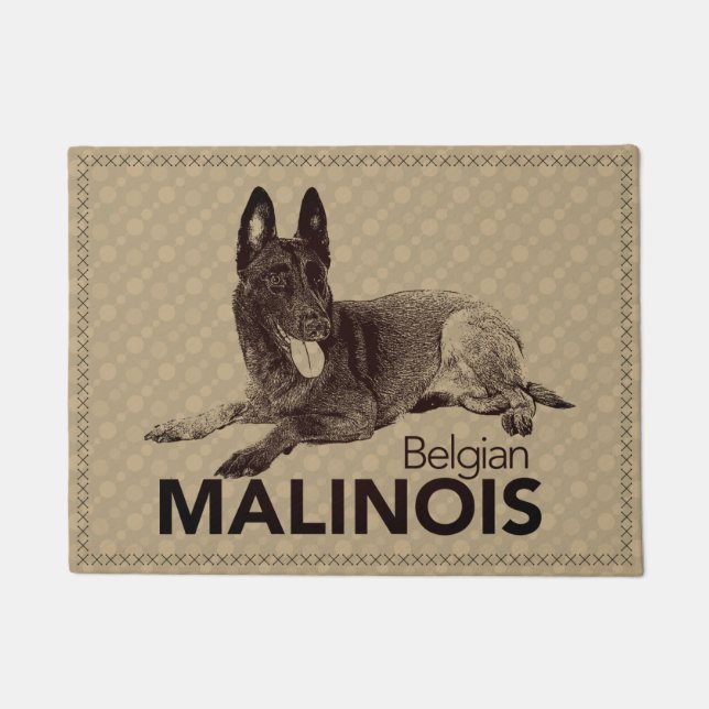 Felpudo Malinois - pastor belga - Mechelaar (Anverso)
