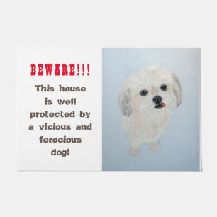 Felpudo Malshi, Maltés, Shih Tzu, Perro Guardián Divertido
