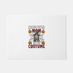 Felpudo Mamá Agotada Es Disfraz Bruja Halloween Café Calab
