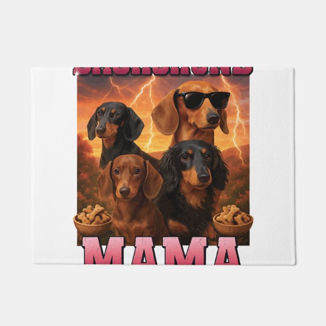 Felpudo Mamá Dachshund (Anverso)