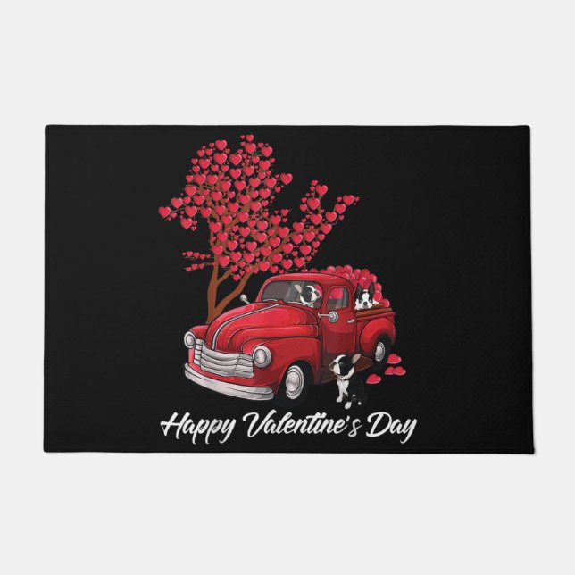 Felpudo Mamá del Boston Terrier, papá del Boston Terrier,  (Anverso)