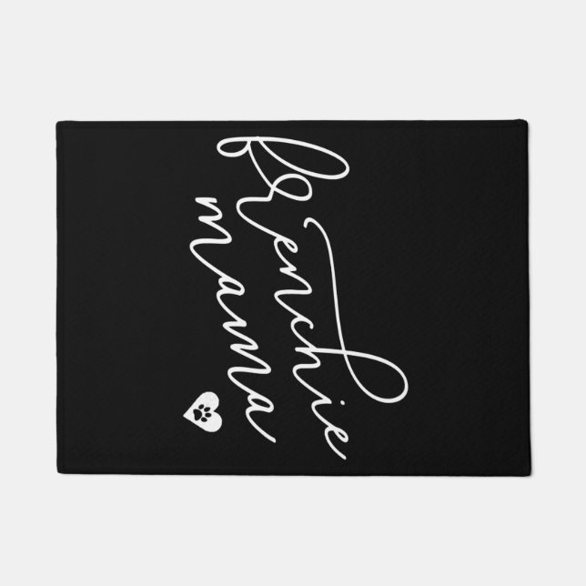 Felpudo Mamá francesa suda ropa de Bulldog francesa (Anverso)