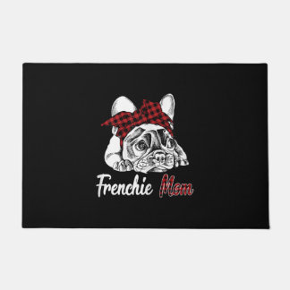 Felpudo mamá frenchie | bulldog francés con yeso rojo