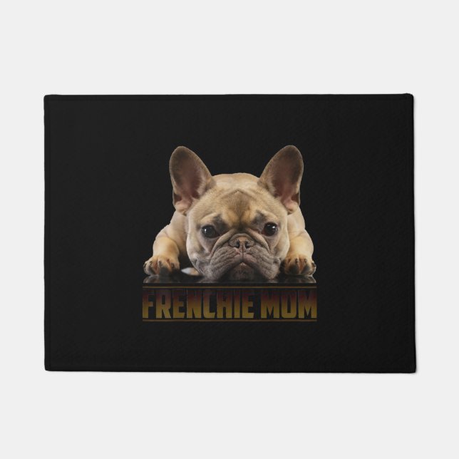 Felpudo mamá frenchie | regalo de mamá de bulldog francés (Anverso)