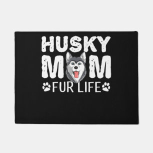 Felpudo Mamá Husky de por vida   Diversión divertida del d