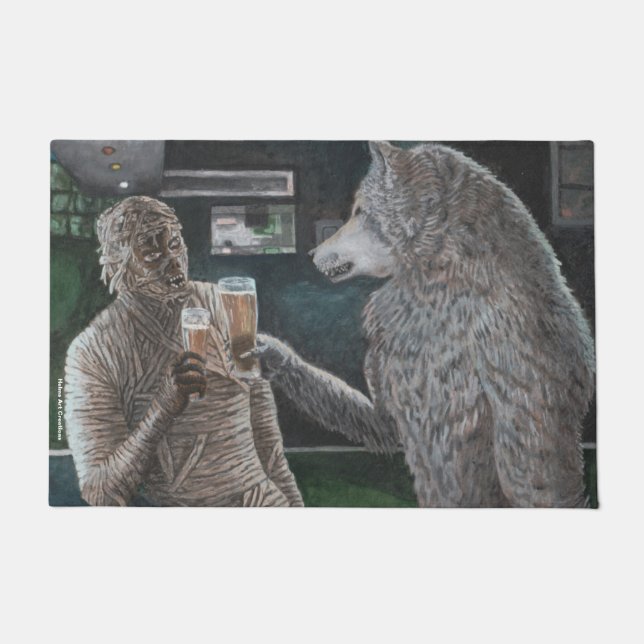 Felpudo Mami y Werewolf Beer Doer Mat (Anverso)