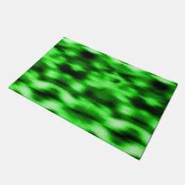 Felpudo Manchado verde y preto estilo pastilhas de vidro