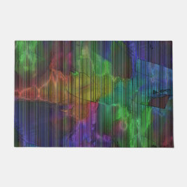 Felpudo manchas de color claro bajo líneas deformadas