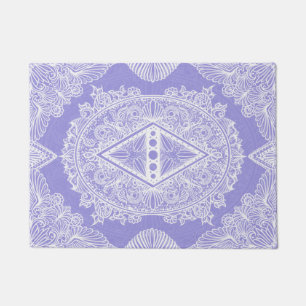 Felpudo Mandala de Diamante Celeste