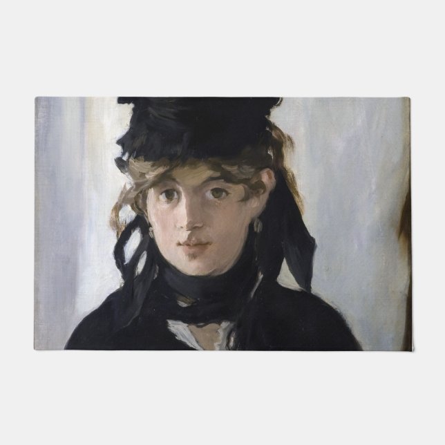 Felpudo Manet - Berthe Morisot con un ramo de violetas (Anverso)
