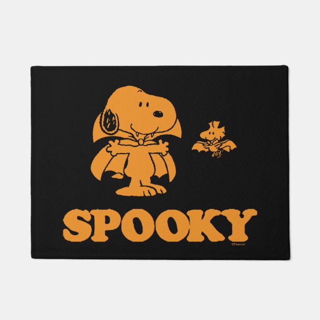 Felpudo Maní | Snoopy & Woodstock Spooky (Anverso)
