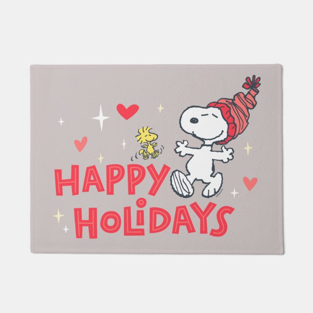 Felpudo Maní | Vacaciones felices de Snoopy & Woodstock (Anverso)