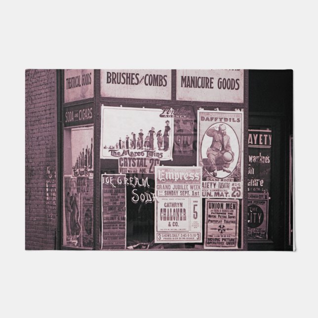 Felpudo Manicura Pro-Unión de la Ventana de la Tienda 1912 (Anverso)