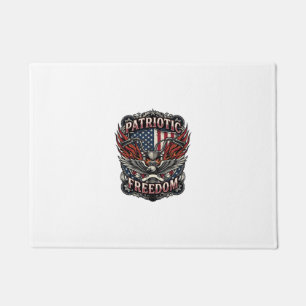 Felpudo Manillares de libertad patriótica Motociclista Lib