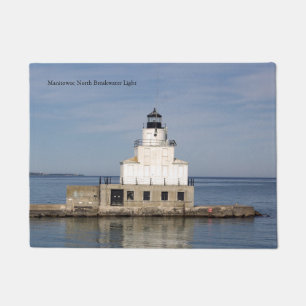 Felpudo Manitowoc North Breakwater Light door mat