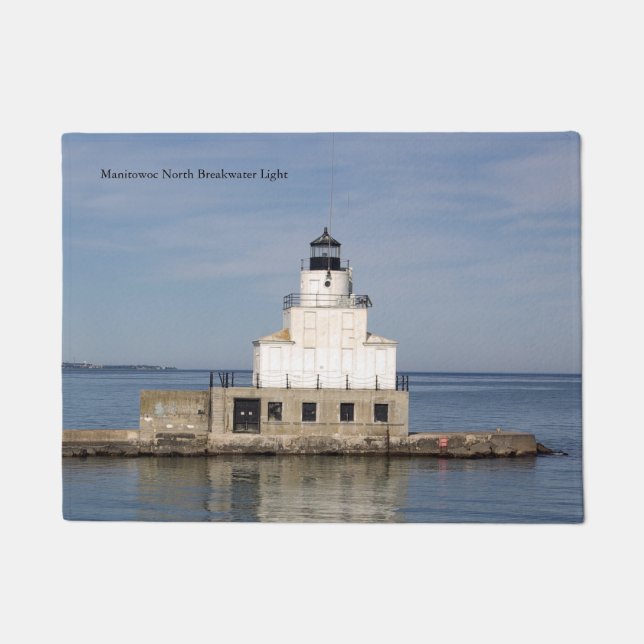 Felpudo Manitowoc North Breakwater Light door mat (Anverso)
