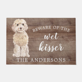 Felpudo Mano de puerta personalizada de perro de Cockapoo