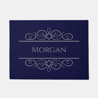Felpudo Mano de puerta Personalizado elegida azul personal