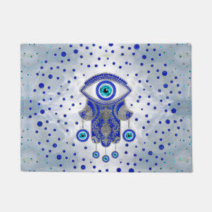 Felpudo Mano Hamsa-Mano de Fatima Lapis Lazuli y Plata