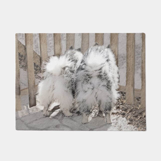 Felpudo Manos en la pintura de la puerta - Arte original d (Anverso)