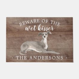 Felpudo Manta de puerta personalizada de perro de galgo it