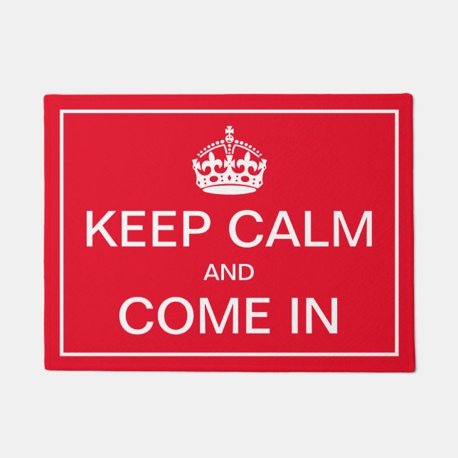 Felpudo Mantén la calma y entra (Anverso)
