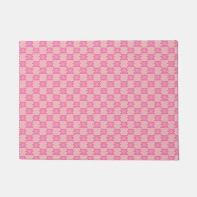 Felpudo Manto Patrón Rosa Desolado Oeste Suave Boho (Anverso)