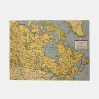 Felpudo Mapa antiguo de Canadá