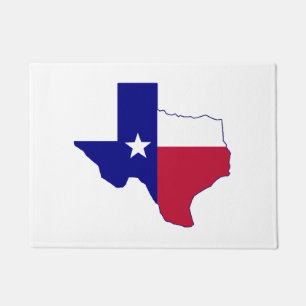 Felpudo Mapa de bandera de Texas