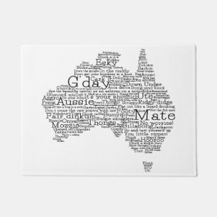 Felpudo Mapa de jerga australiana