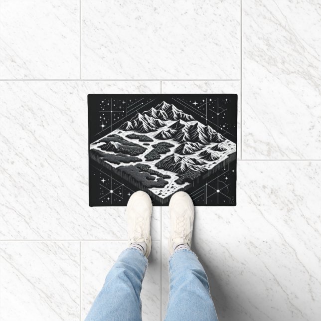 Felpudo Mapa de la montaña mágica (Interior)