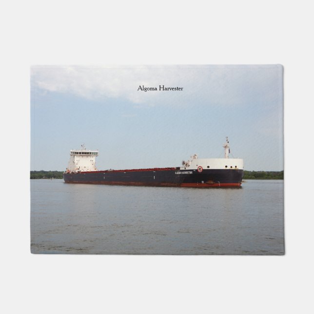 Felpudo Mapa de la puerta Algoma Harvester (Anverso)