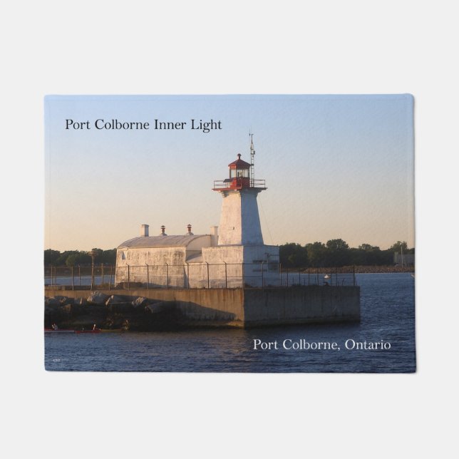 Felpudo Mapa de la puerta interior de Port Colborne (Anverso)