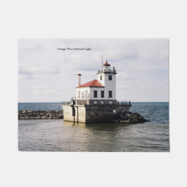 Felpudo Mapa de la puerta Oswego West Pierhead