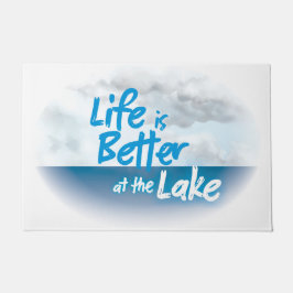 Felpudo Mapa de la puerta viva del lago